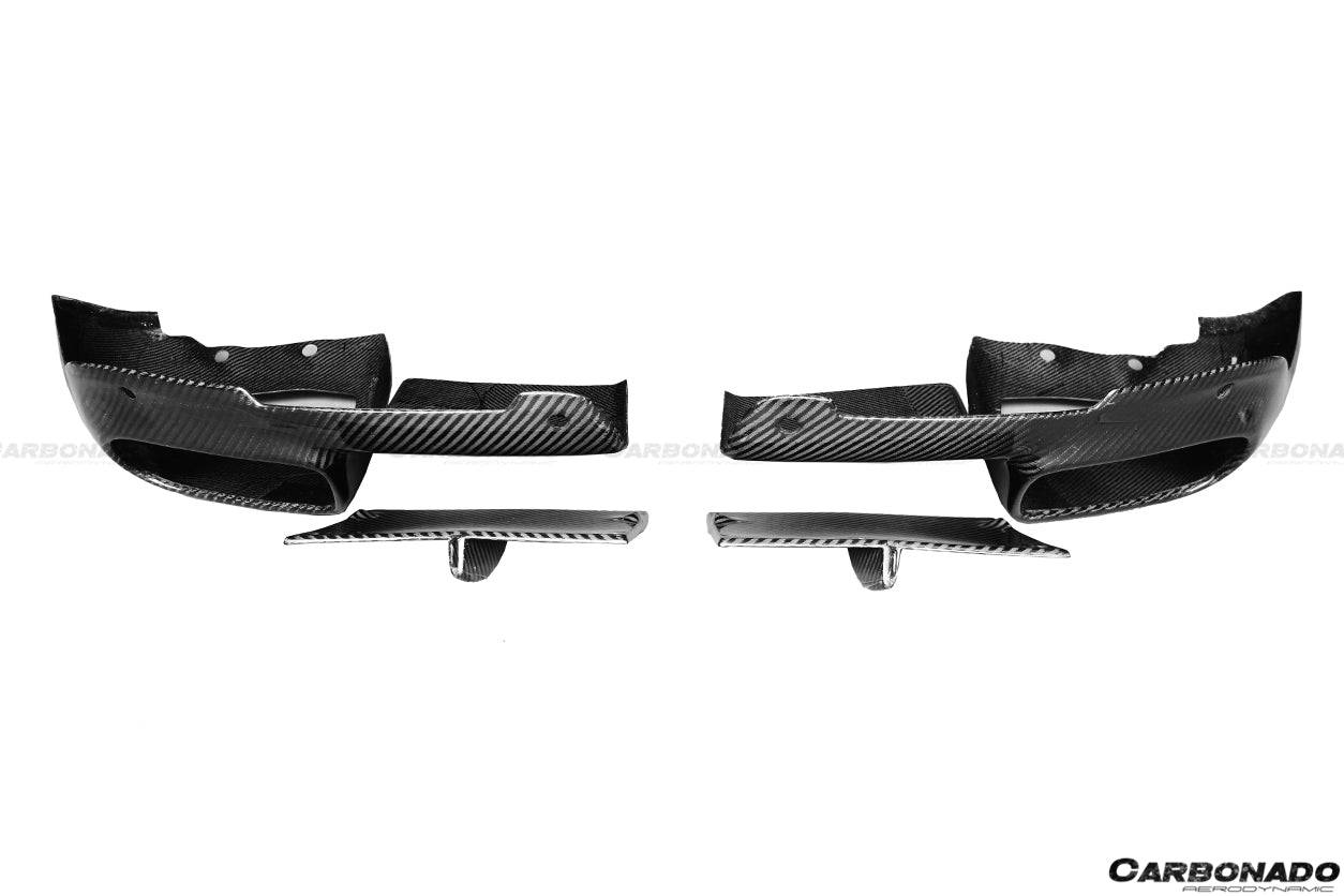 Difusor trasero de fibra de carbono estilo Ferrari F12 Berlinetta RS Carbonado 2012-2017
