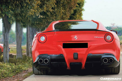 Alerón de maletero de fibra de carbono estilo Ferrari F12 Berlinetta RS Carbonado 2012-2017