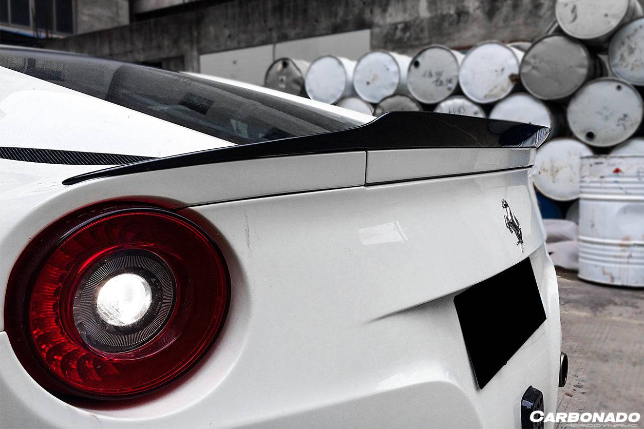 Alerón de maletero de fibra de carbono estilo Ferrari F12 Berlinetta RS Carbonado 2012-2017