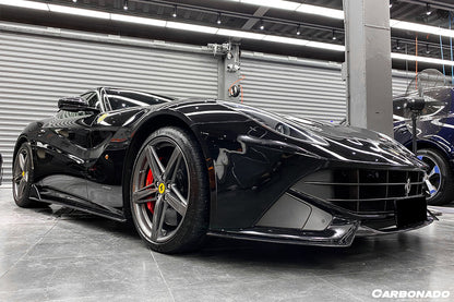 Faldones laterales de fibra de carbono estilo DC para Ferrari F12 Berlinetta Carbonado 2012-2017