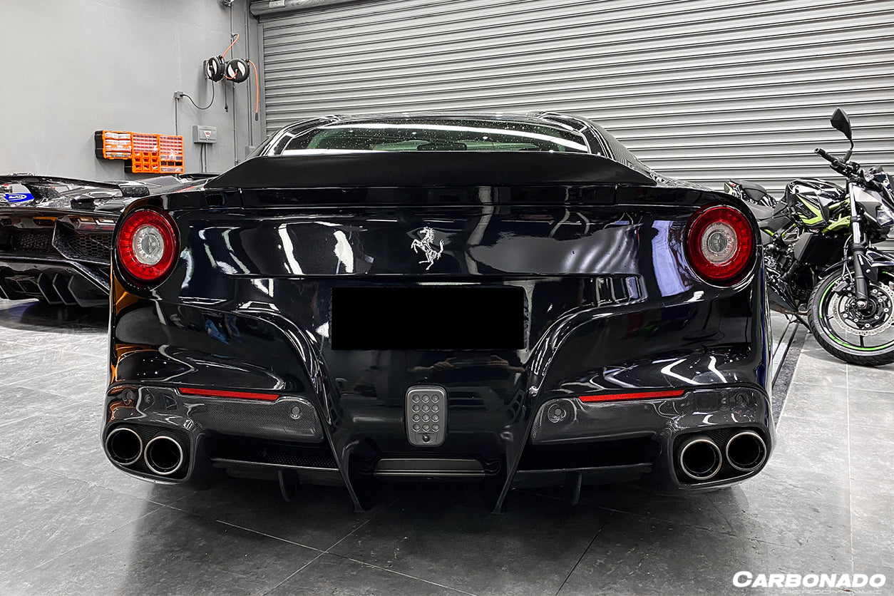 Carbonado 2012-2017 Ferrari F12 Berlinetta DC Style Carbon Fiber Trunk Spoiler