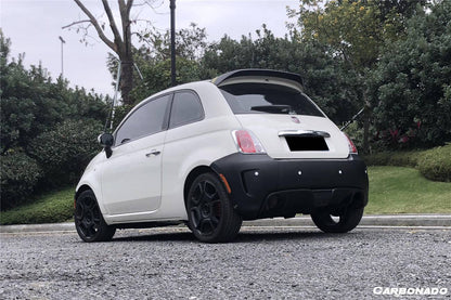 Carbonado 2010-2015 Fiat Abarth 500 Sports Style Rear Bumper