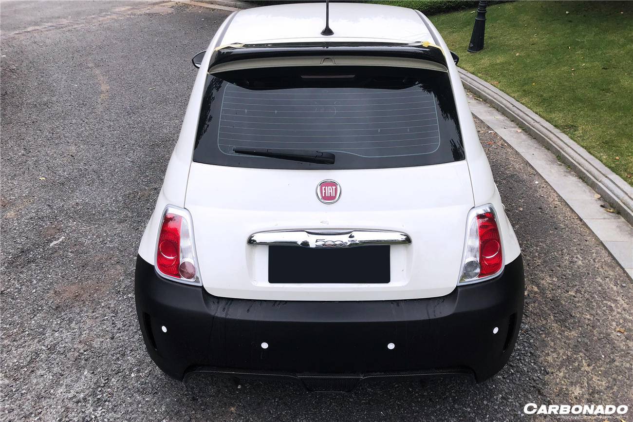 Carbonado 2010-2015 Fiat Abarth 500 Sports Style Roof Spoiler