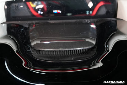 Carbonado OEM Style Dry Carbon Fiber Engine Hood Cover | 2022-2025 Ferrari 296 GTB