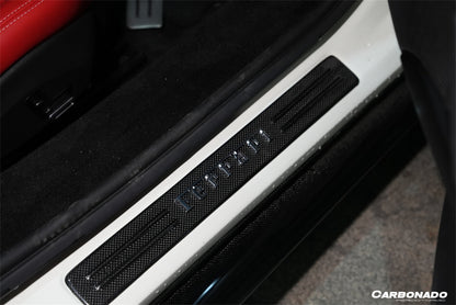 Carbonado OEM Style Dry Carbon Fiber Door Sills Steps Cover | 2022-2025 Ferrari 296