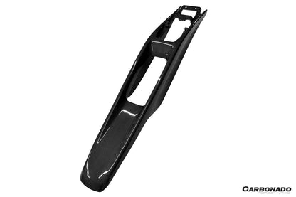 Carbonado OE Style Dry Carbon Fiber Center Control Surround Panel Rear End | 2022-UP Ferrari 296 GTB GTS