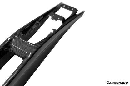 Carbonado OE Style Dry Carbon Fiber Center Control Surround Panel Rear End | 2022-UP Ferrari 296 GTB GTS