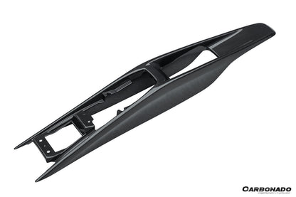 Carbonado OE Style Dry Carbon Fiber Center Control Surround Panel Rear End | 2022-UP Ferrari 296 GTB GTS