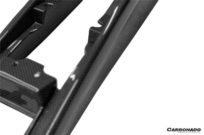 Carbonado OE Style Dry Carbon Fiber Center Control Surround Panel Rear End | 2022-UP Ferrari 296 GTB GTS