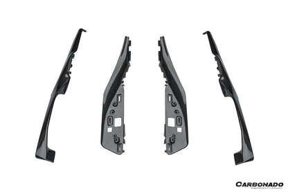 Carbonado 2022-UP Ferrari 296 GTB & GTS OE Style Dry Carbon Fiber center control surround panel Front end