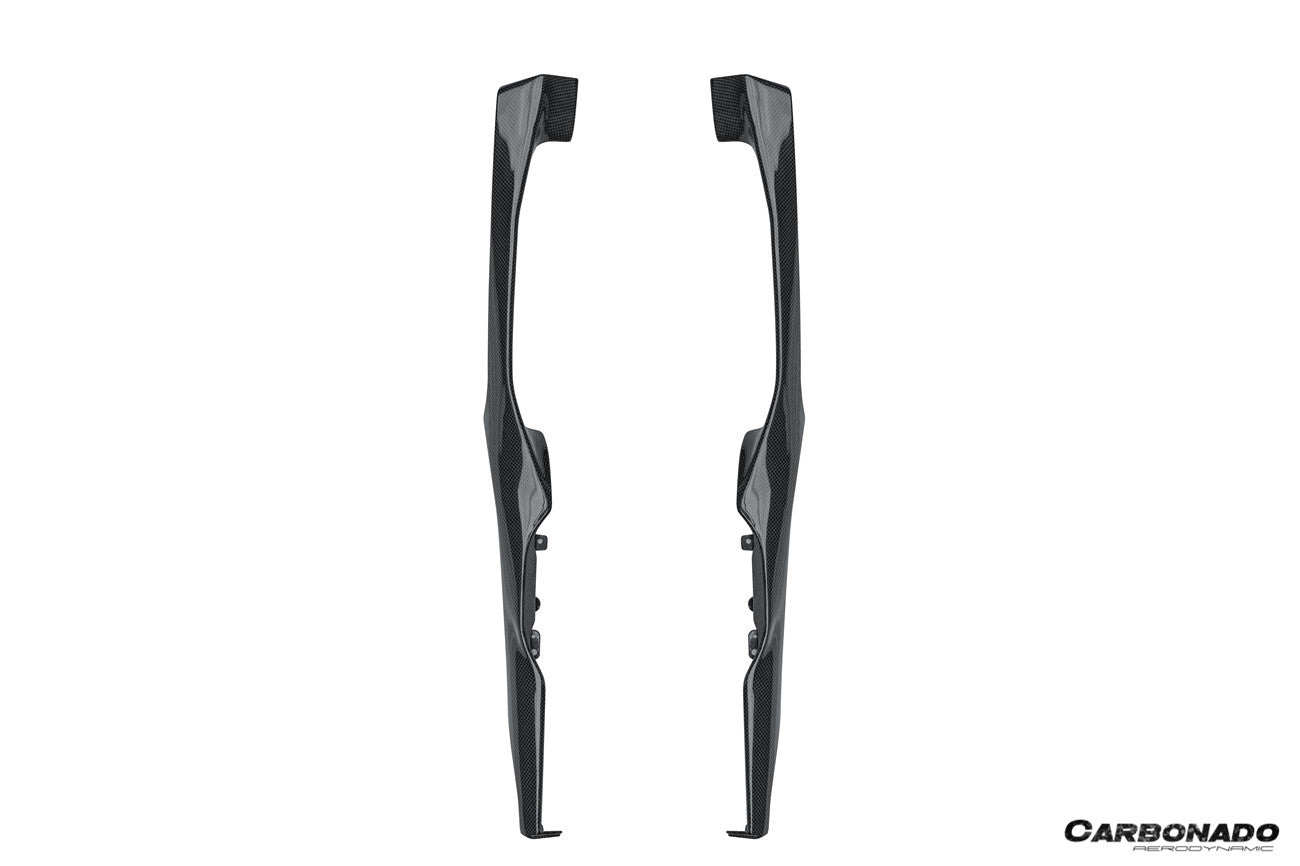 Carbonado 2022-UP Ferrari 296 GTB & GTS OE Style Dry Carbon Fiber center control surround panel Front end