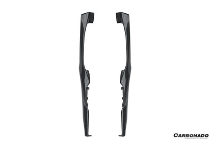 Carbonado 2022-UP Ferrari 296 GTB & GTS OE Style Dry Carbon Fiber center control surround panel Front end