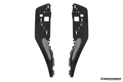 Carbonado 2022-UP Ferrari 296 GTB & GTS OE Style Dry Carbon Fiber center control surround panel Front end