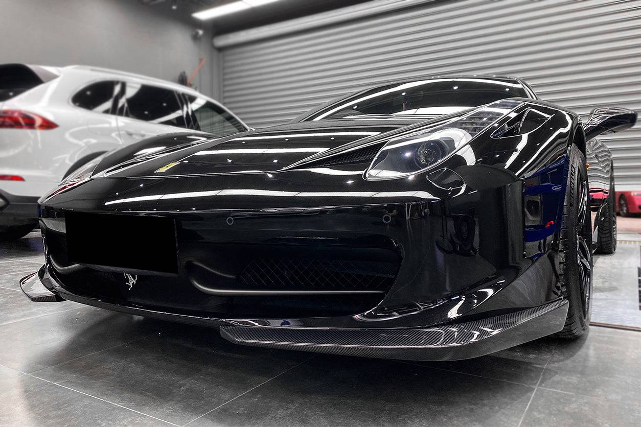 Carbonado 2010-2015 Ferrari F458 Coupe & Spider AP Style Carbon Fiber Front Lip