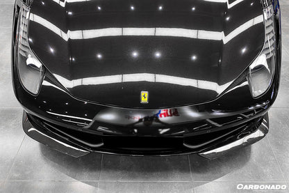 DarwinPRO AP Style Carbon Fiber Front Lip | 2010-2015 Ferrari 458 Coupe & Spider