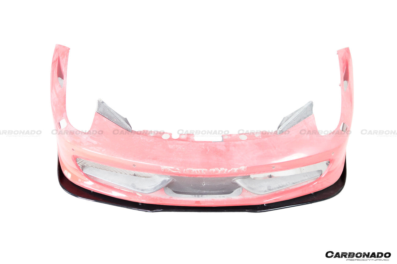 Carbonado 2010-2015 Ferrari 458 Coupe Spider AV Style Carbon Fiber Front Lip
