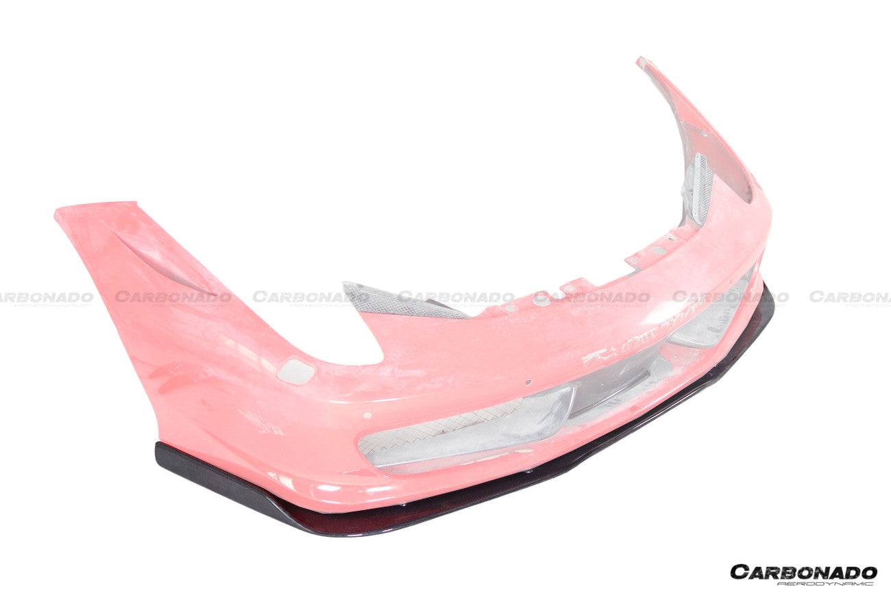 Carbonado 2010-2015 Ferrari 458 Coupe Spider AV Style Carbon Fiber Front Lip