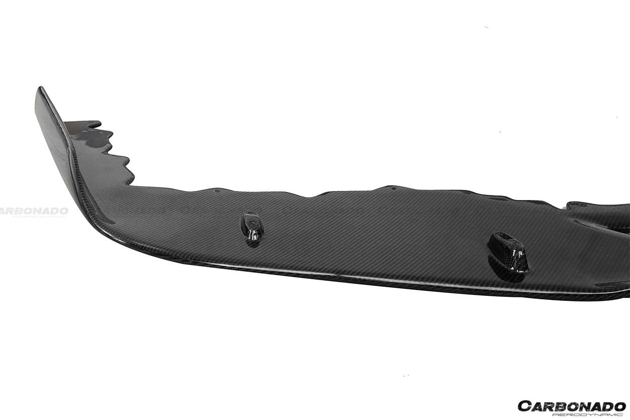 Carbonado 2010-2015 Ferrari 458 Coupe Spider AV Style Carbon Fiber Front Lip