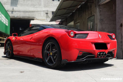 Carbonado 2010-2015 Ferrari 458 Coupe Spider AV Style Carbon Fiber Full Lip Body Kit