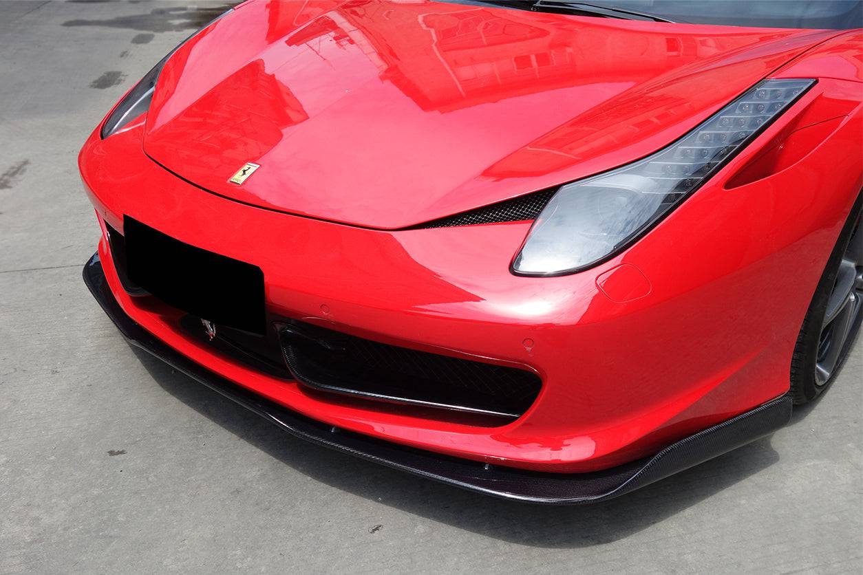 Carbonado 2010-2015 Ferrari 458 Coupe Spider AV Style Carbon Fiber Front Lip