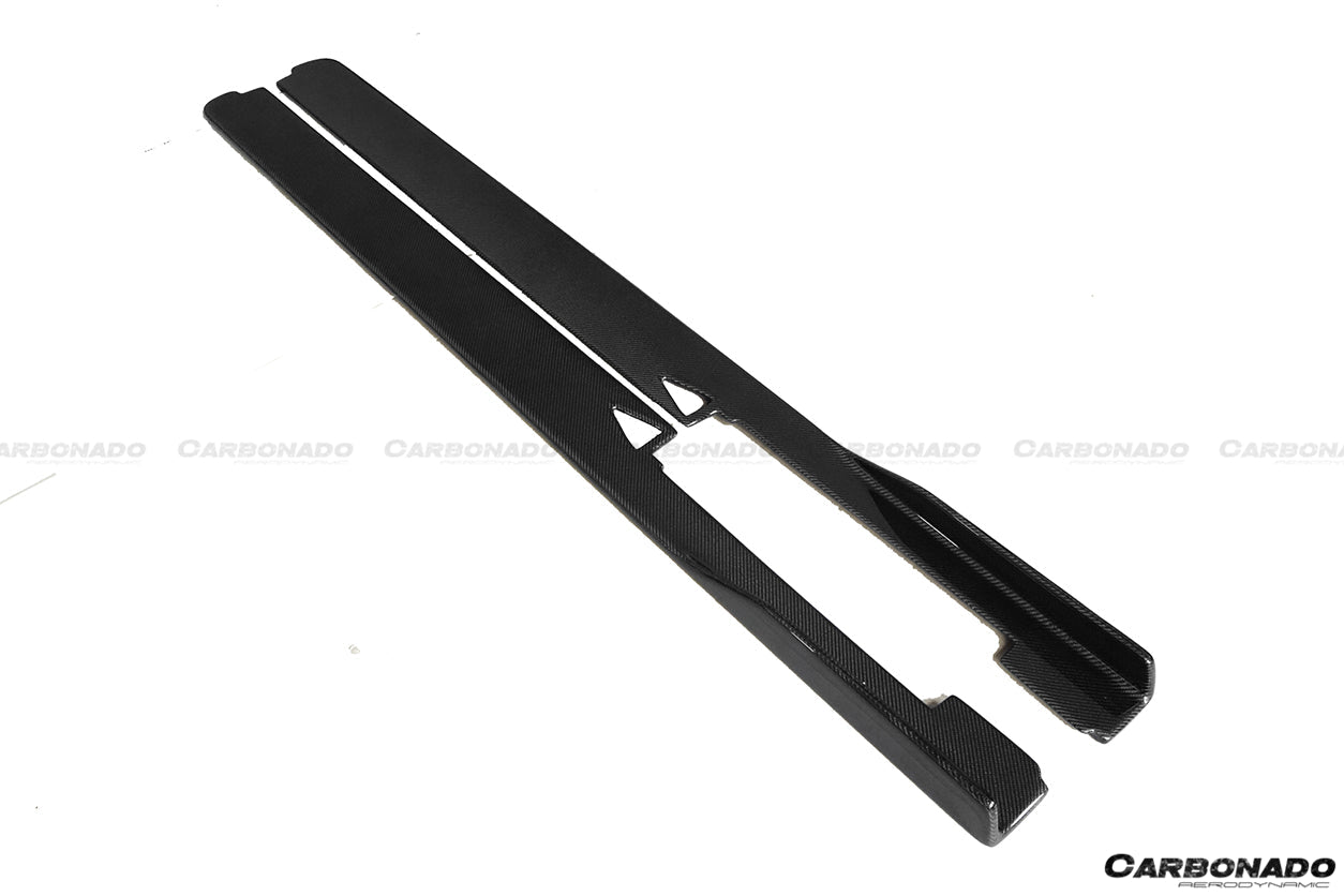 Carbonado 2010-2015 Ferrari 458 Coupe Spider AV Style Carbon Fiber Side Skirts Under Board