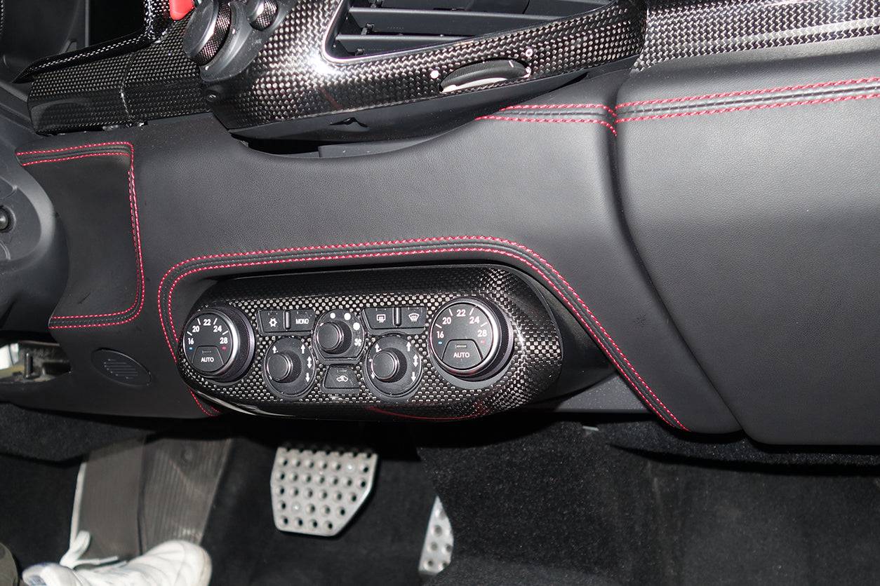 Carbonado 2010-2015 Ferrari 458 Coupe Spider OE Style DRY Carbon Fiber Control Panel Cover