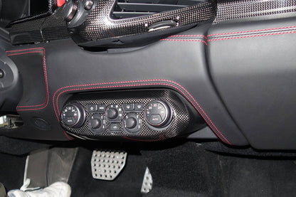 Carbonado 2010-2015 Ferrari 458 Coupe Spider OE Style DRY Carbon Fiber Control Panel Cover