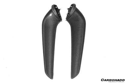 Carbonado 2010-2015 Ferrari 458 Coupe Spider OE estilo fibra de carbono parachoques delantero Canards