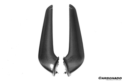 Carbonado 2010-2015 Ferrari 458 Coupe Spider OE estilo fibra de carbono parachoques delantero Canards