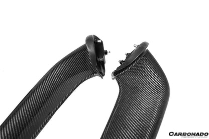 Carbonado 2010-2015 Ferrari 458 Coupe Spider OE estilo fibra de carbono parachoques delantero Canards