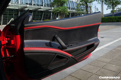 Carbonado 2010-2015 Ferrari 458 Coupe Spider OE Style Carbon Fiber Door Panel Interior