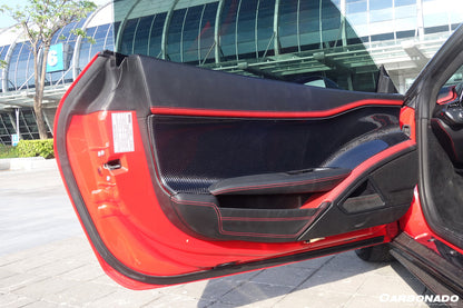 Carbonado 2010-2015 Ferrari 458 Coupe Spider OE Style Carbon Fiber Door Panel Interior