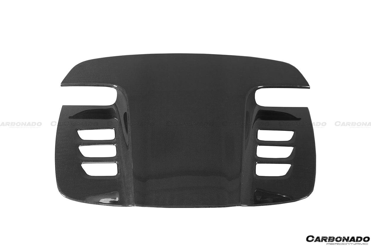 Carbonado 2010-2015 Ferrari 458 Spider Style Double Carbon Fiber Engien Hood Trunk