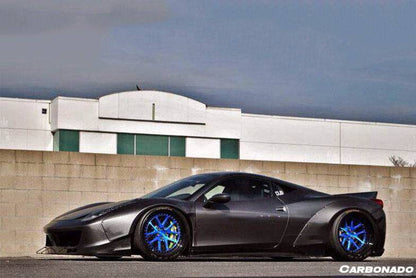 Carbonado 2010-2015 Ferrari 458 Coupe Spider DE estilo guardabarros ancho
