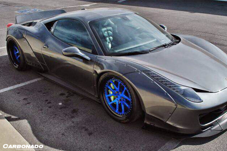 Carbonado 2010-2015 Ferrari 458 Coupe Spider DE Style Aero Full Wide Body Kit