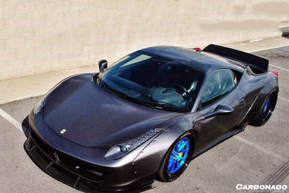 Carbonado 2010-2015 Ferrari 458 Coupe Spider DE Style Front Bumper with Lip