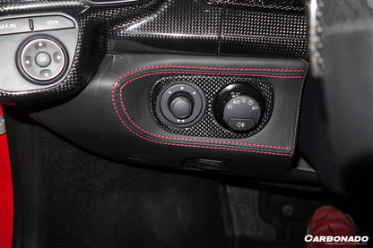 Carbonado 2010-2015 Ferrari 458 Coupe Spider OE Style DRY Carbon Fiber Light Switch Patch