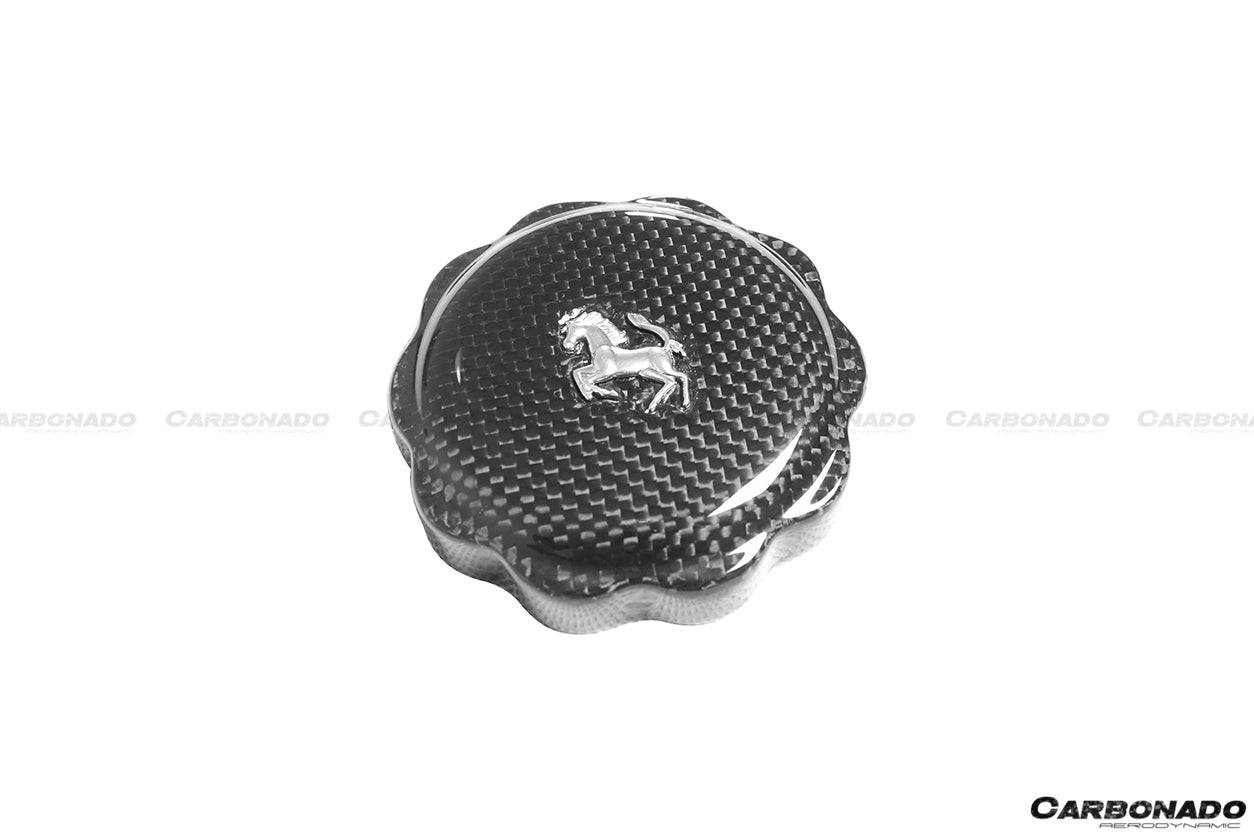 Tapa de aceite de fibra de carbono seca para Ferrari Carbonado 2010-2023 (TODOS LOS MODELOS)
