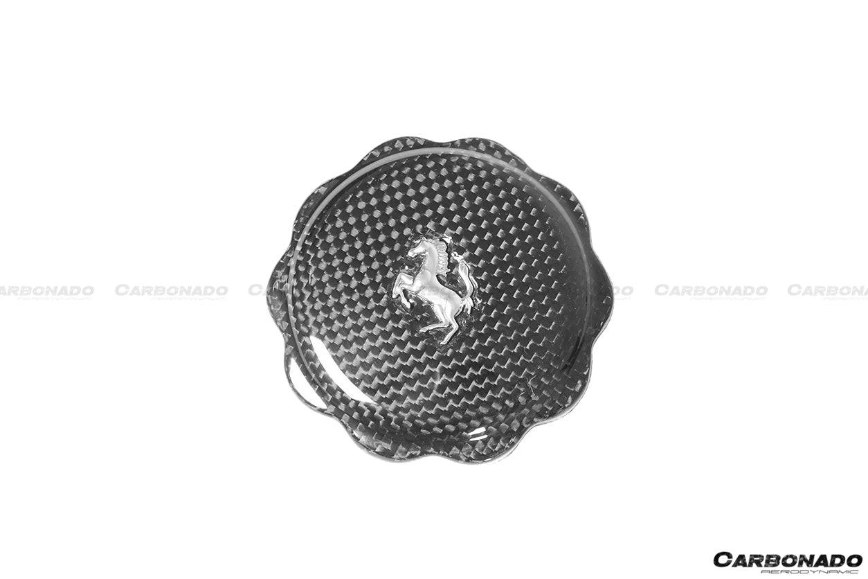 Tapa de aceite de fibra de carbono seca para Ferrari Carbonado 2010-2023 (TODOS LOS MODELOS)
