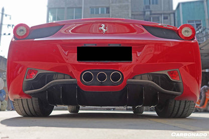 Carbonado 2010-2015 Ferrari 458 Coupe Spider OE Style Carbon Fiber Rear Diffuser