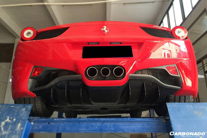 Carbonado 2010-2015 Ferrari 458 Coupe Spider OE Style Carbon Fiber Rear Diffuser