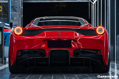 Carbonado 2010-2015 Ferrari 458 speciale Style Carbon Fiber Rear Lip Diffuser