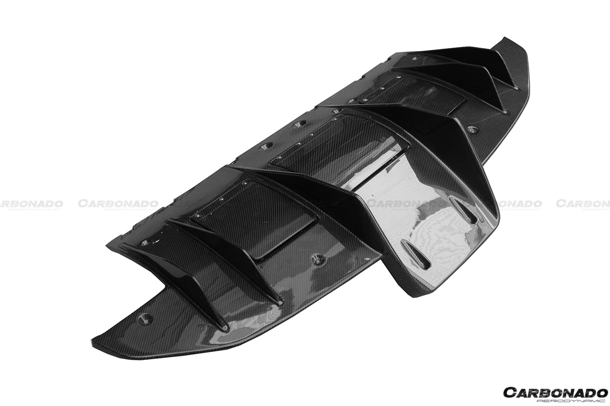 Carbonado 2010-2015 Ferrari 458 speciale Style Carbon Fiber Rear Lip Diffuser