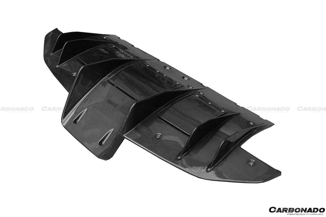 Carbonado 2010-2015 Ferrari 458 speciale Style Carbon Fiber Rear Lip Diffuser