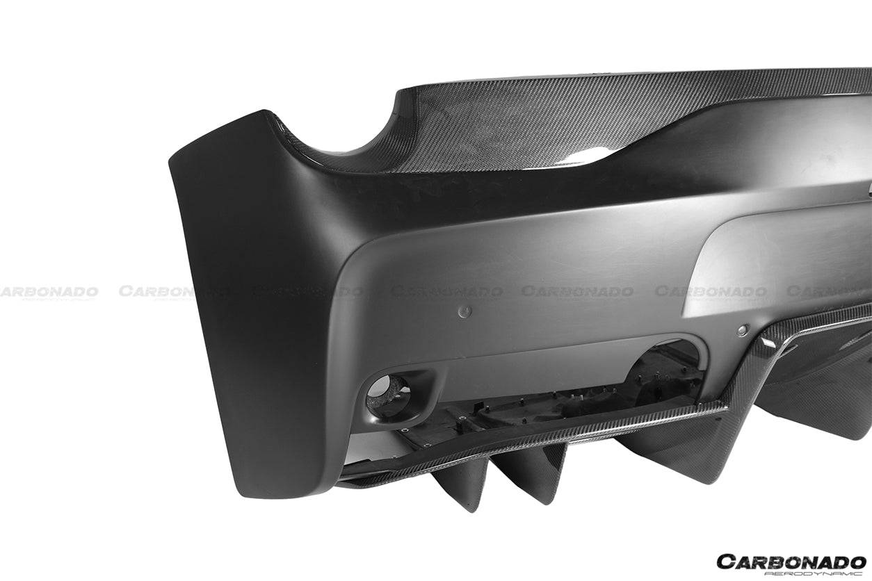 Carbonado 2010-2015 Ferrari 458 Coupe Spider Speciale Style Carbon Fiber Rear Bumper With Diffuser