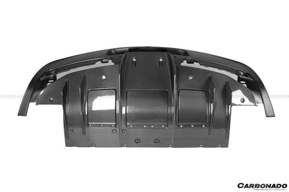 Carbonado 2010-2015 Ferrari 458 Coupe Spider Speciale Style Carbon Fiber Rear Bumper With Diffuser