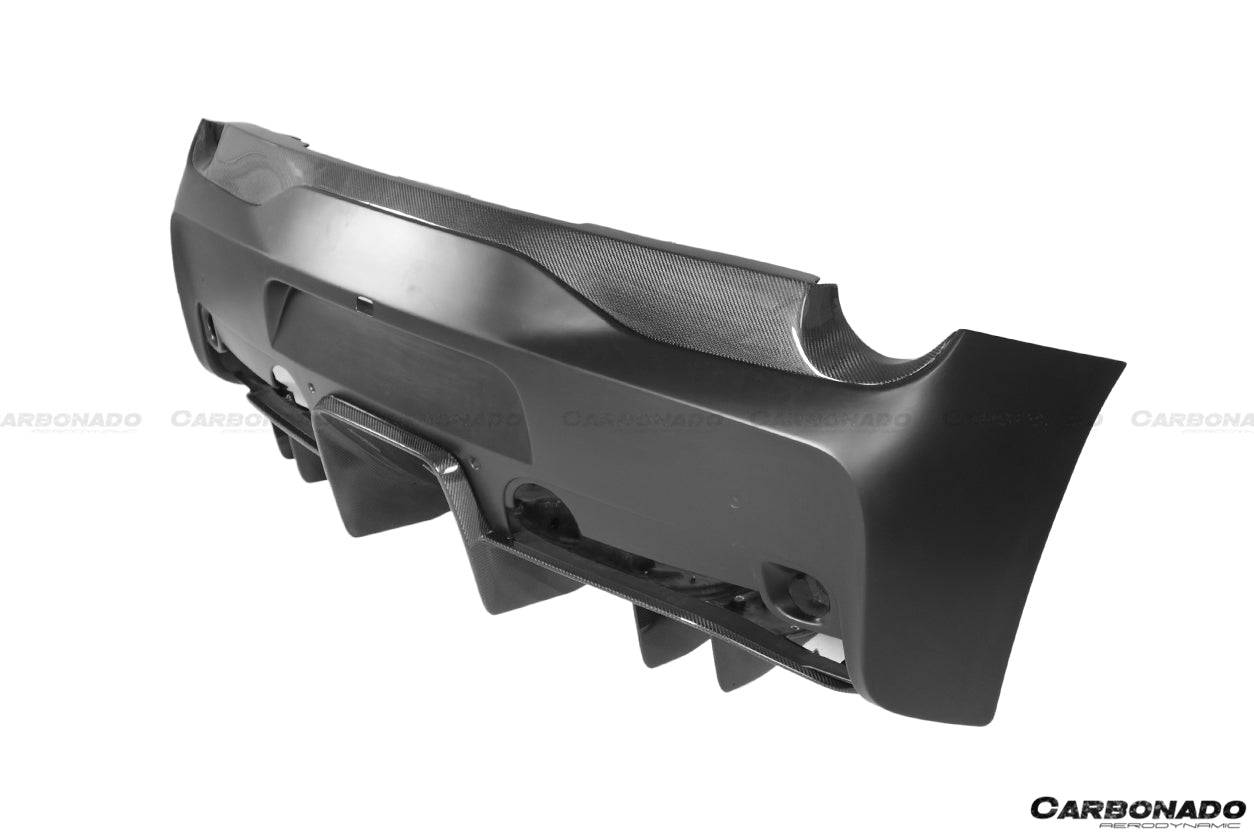 Carbonado 2010-2015 Ferrari 458 Coupe Spider Speciale Style Carbon Fiber Rear Bumper With Diffuser