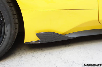 Faldones laterales de fibra de carbono estilo Ferrari 458 Coupé Spider Speciale Carbonado 2010-2015