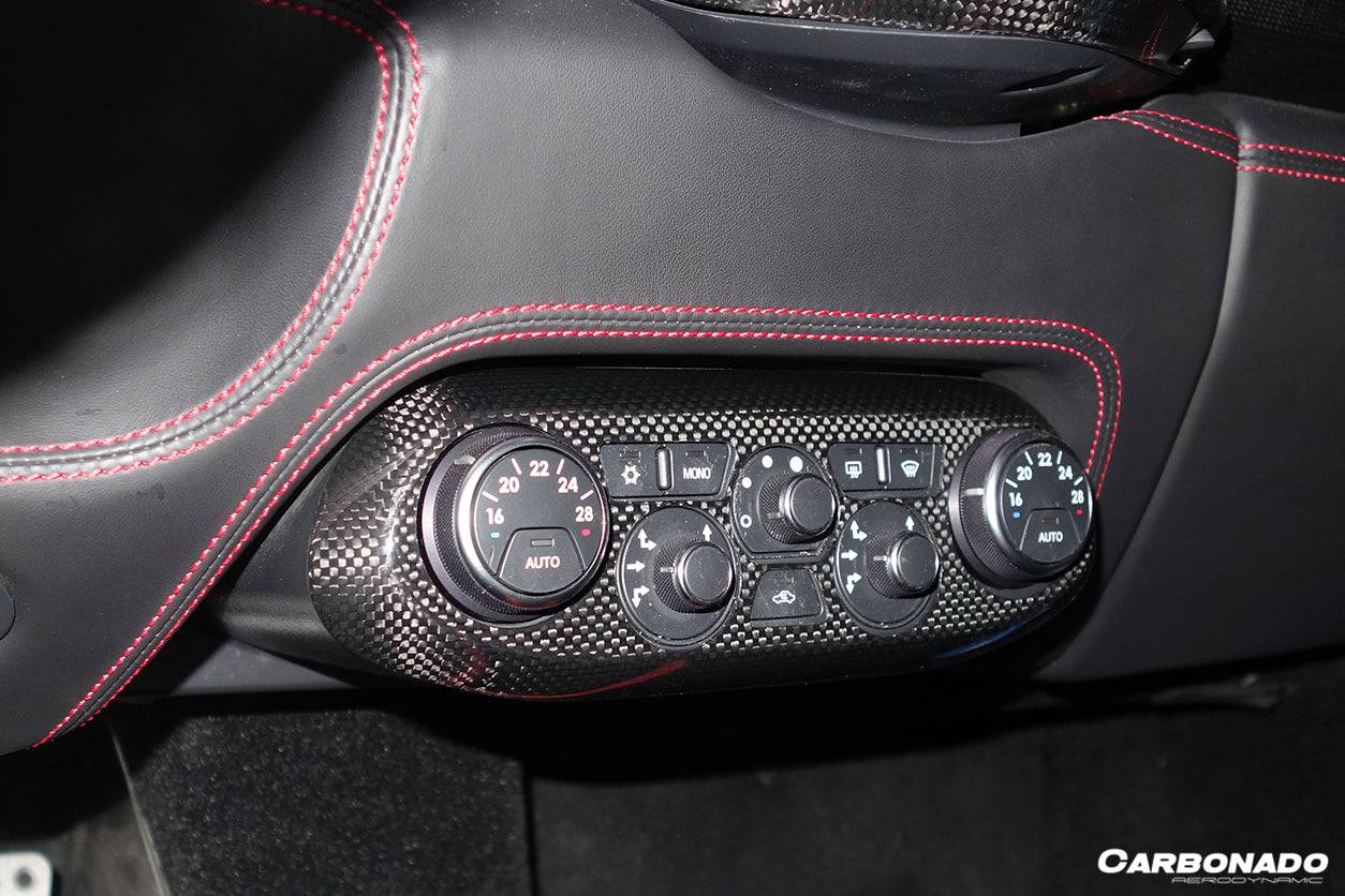 Carbonado 2010-2015 Ferrari 458 Coupe Spider OE Style DRY Carbon Fiber Control Panel Cover
