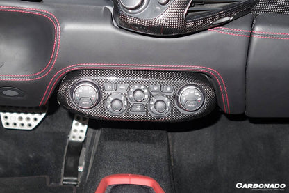 Carbonado 2010-2015 Ferrari 458 Coupe Spider OE Style DRY Carbon Fiber Control Panel Cover